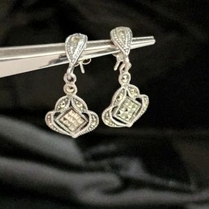 925 Marcasite Dangle Earrings